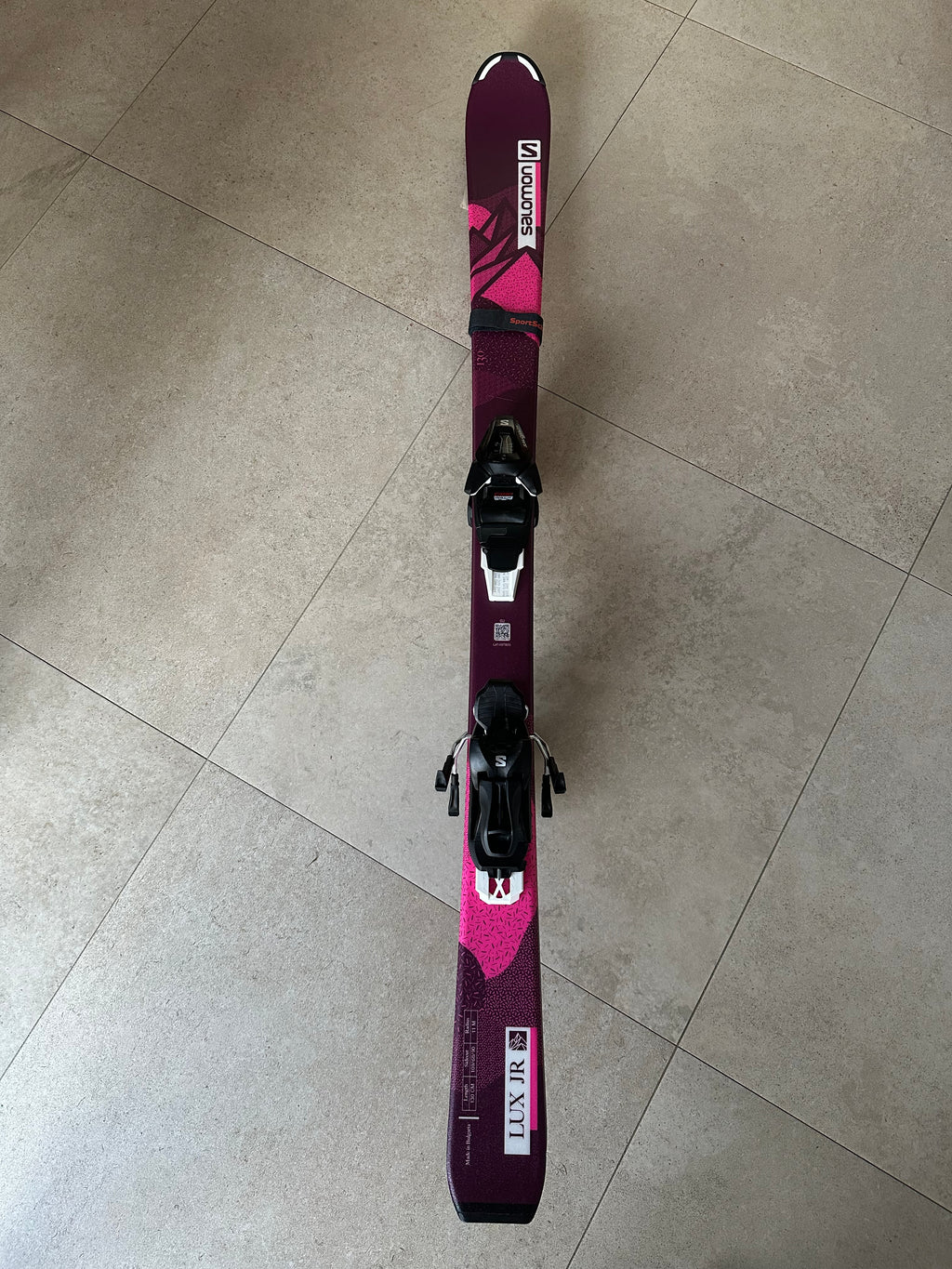Salomon Lux JR 130cm Kinder-Ski mit Bindung – Leichter All-Mountain Ski für junge Fahrer