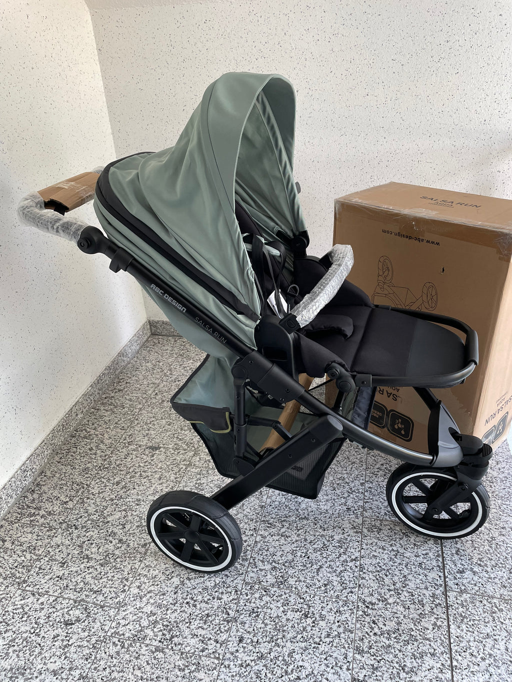 Abc design Salsa run aqua Kombikinderwagen inkl. Babywanne