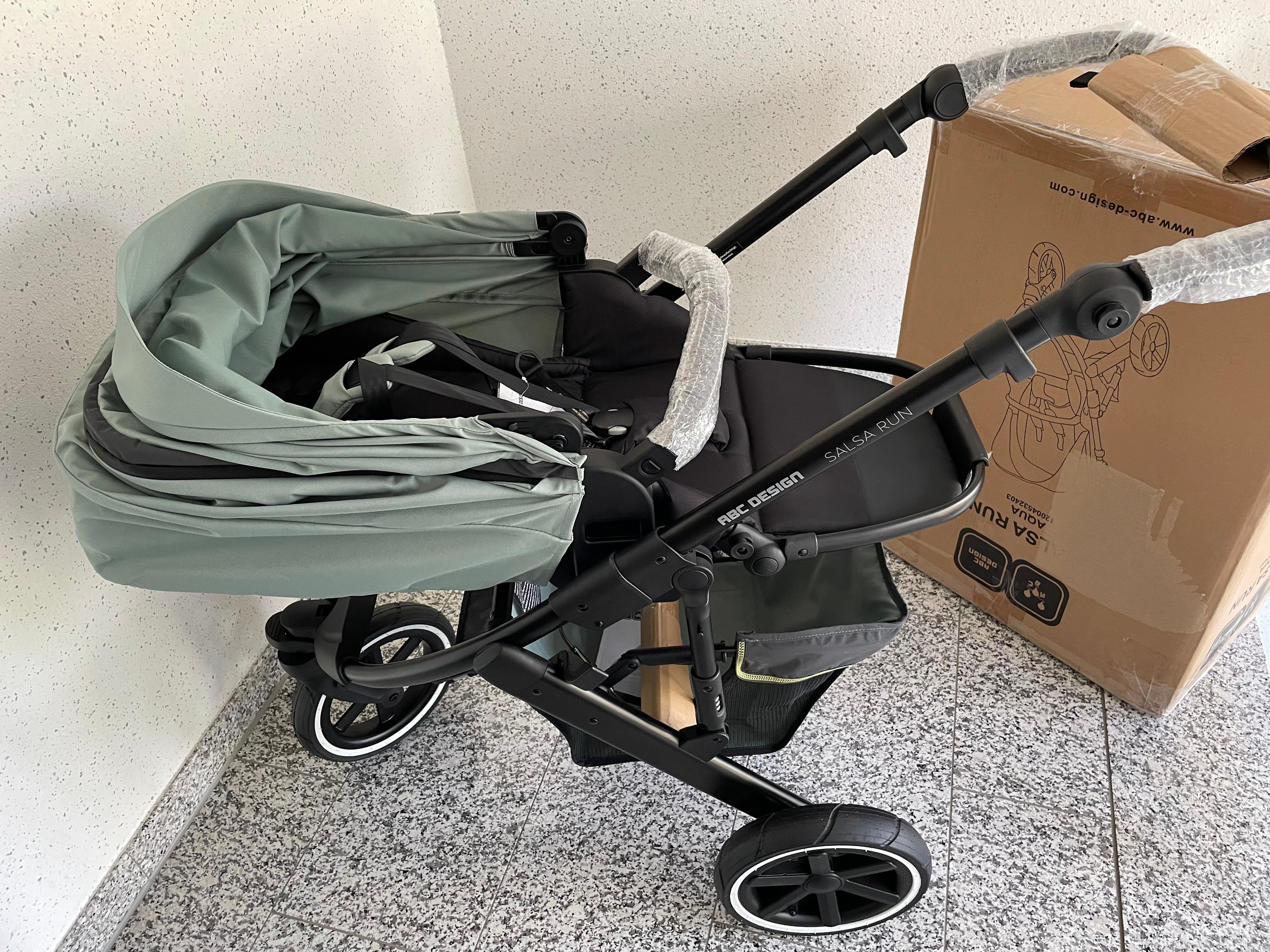 Abc design Salsa run aqua Kombikinderwagen inkl. Babywanne