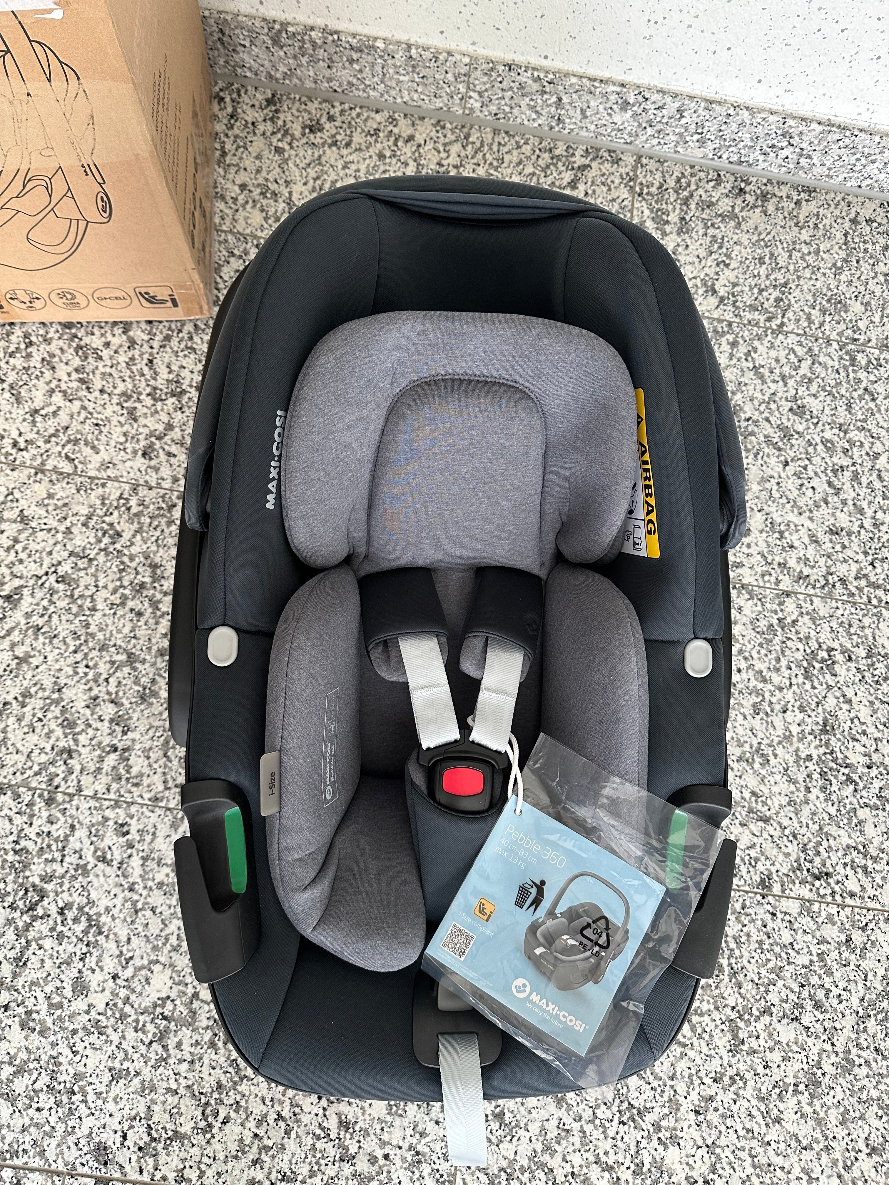 Maxi-Cosi Pebble 360 „Essential Graphite“ – Komfortable i-Size Babyschale ab Geburt