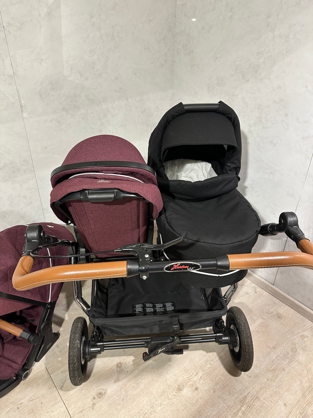 Hartan two select Zwillingskinderwagen 2 Sportsitze 1 Babywanne