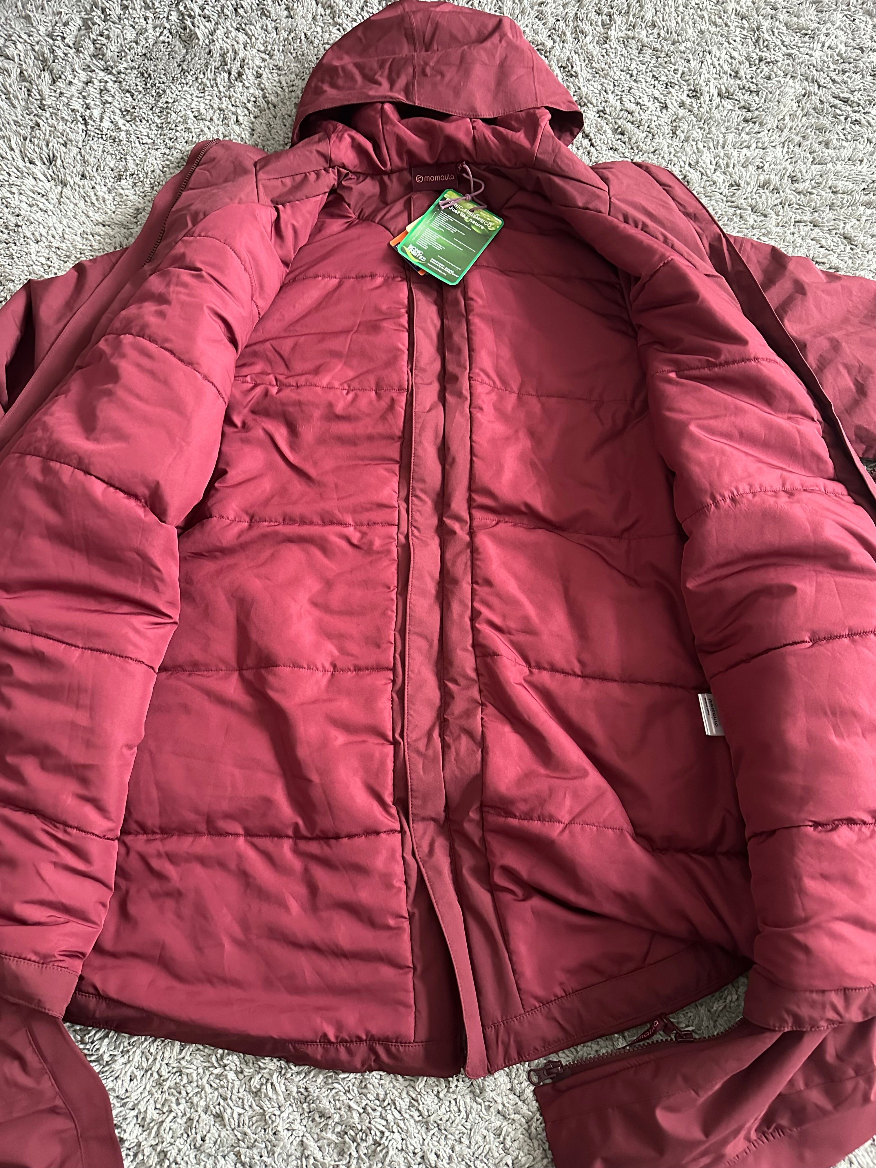Mamalila Winter Tragejacke Trageparka Berry/Beere XL
