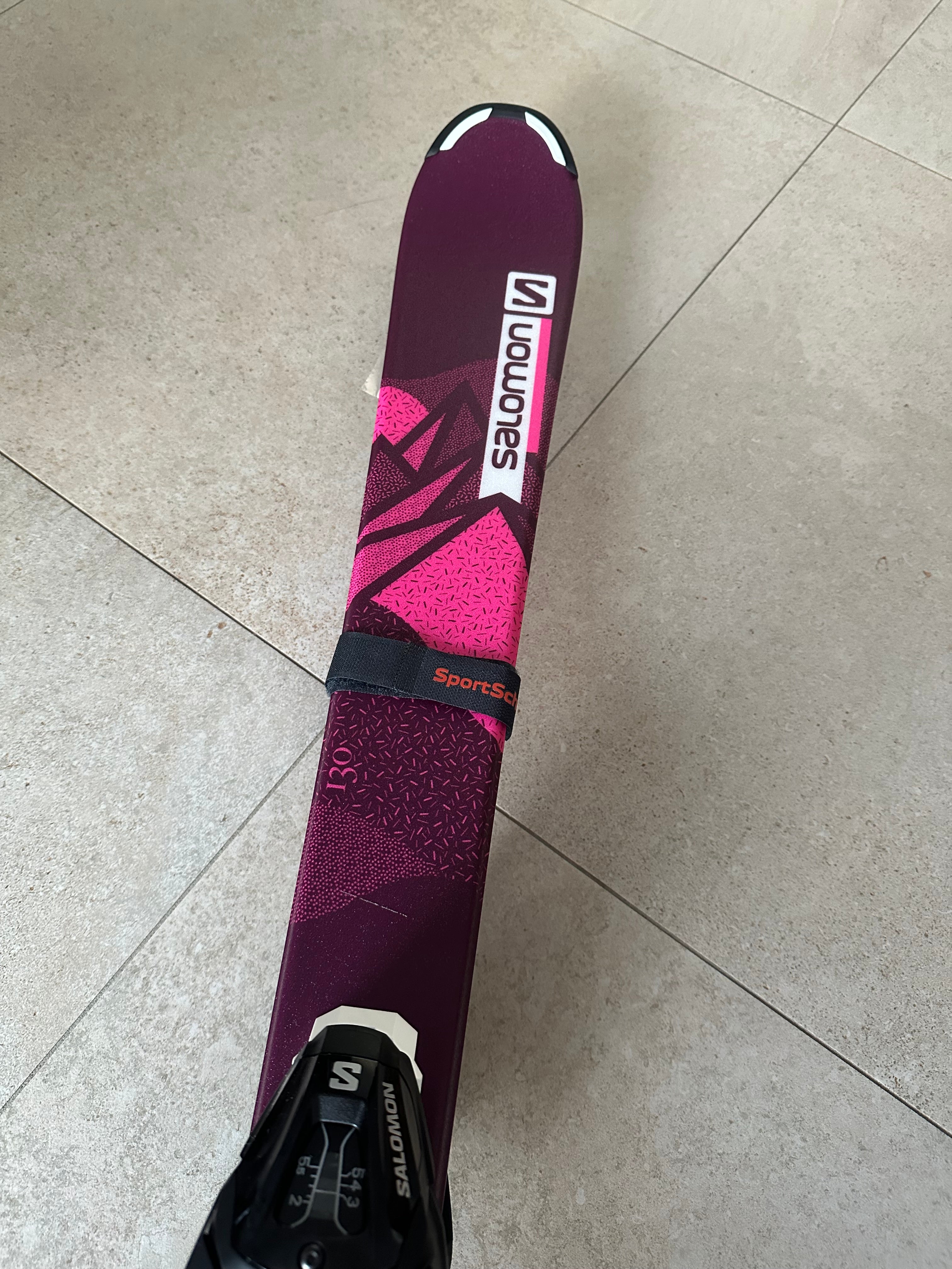 Salomon Lux JR 130cm Kinder-Ski mit Bindung – Leichter All-Mountain Ski für junge Fahrer