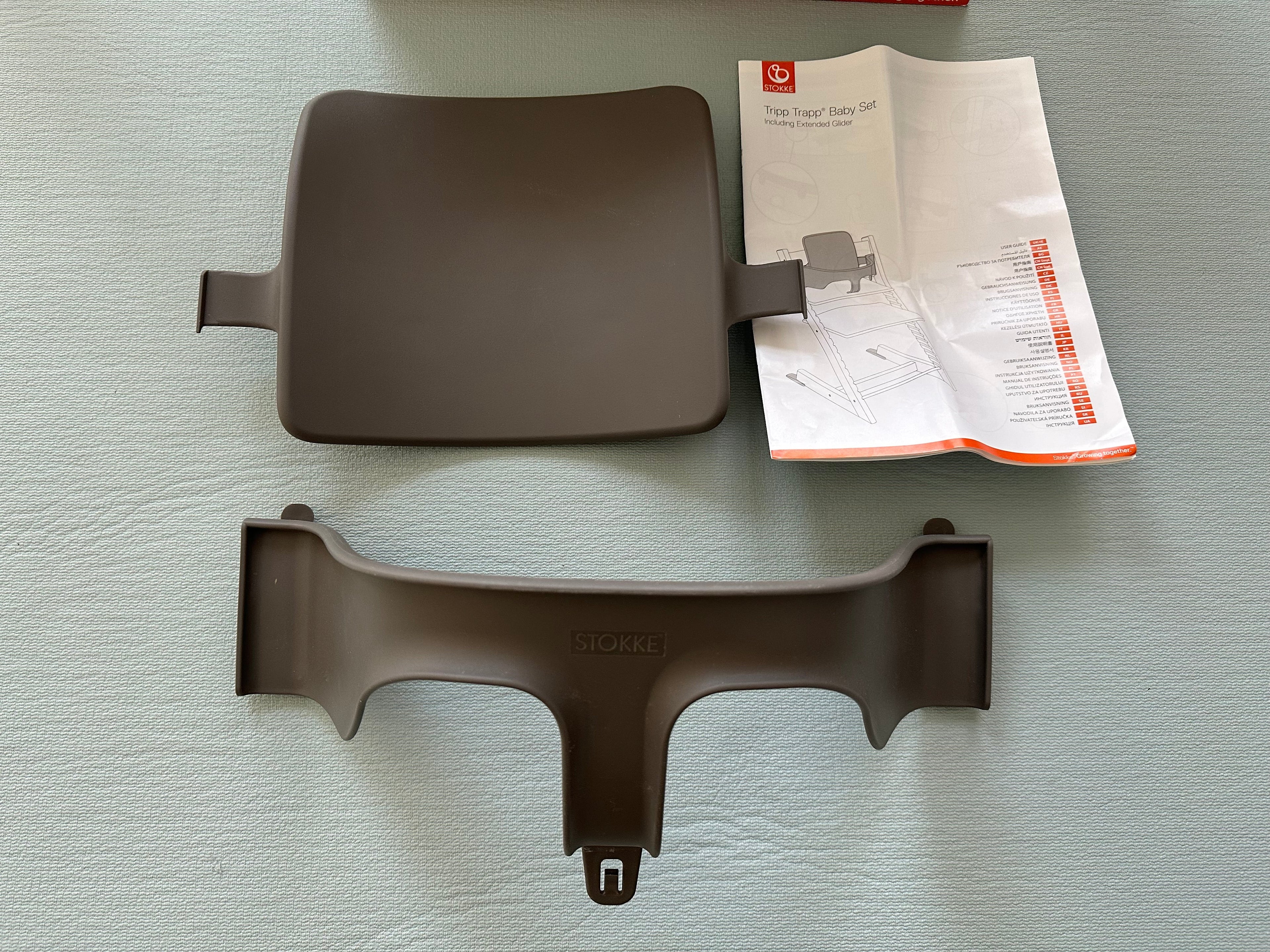 Stokke Tripp Trapp Baby Set² Storm Grey – Sicherer Sitzaufsatz für den Hochstuhl