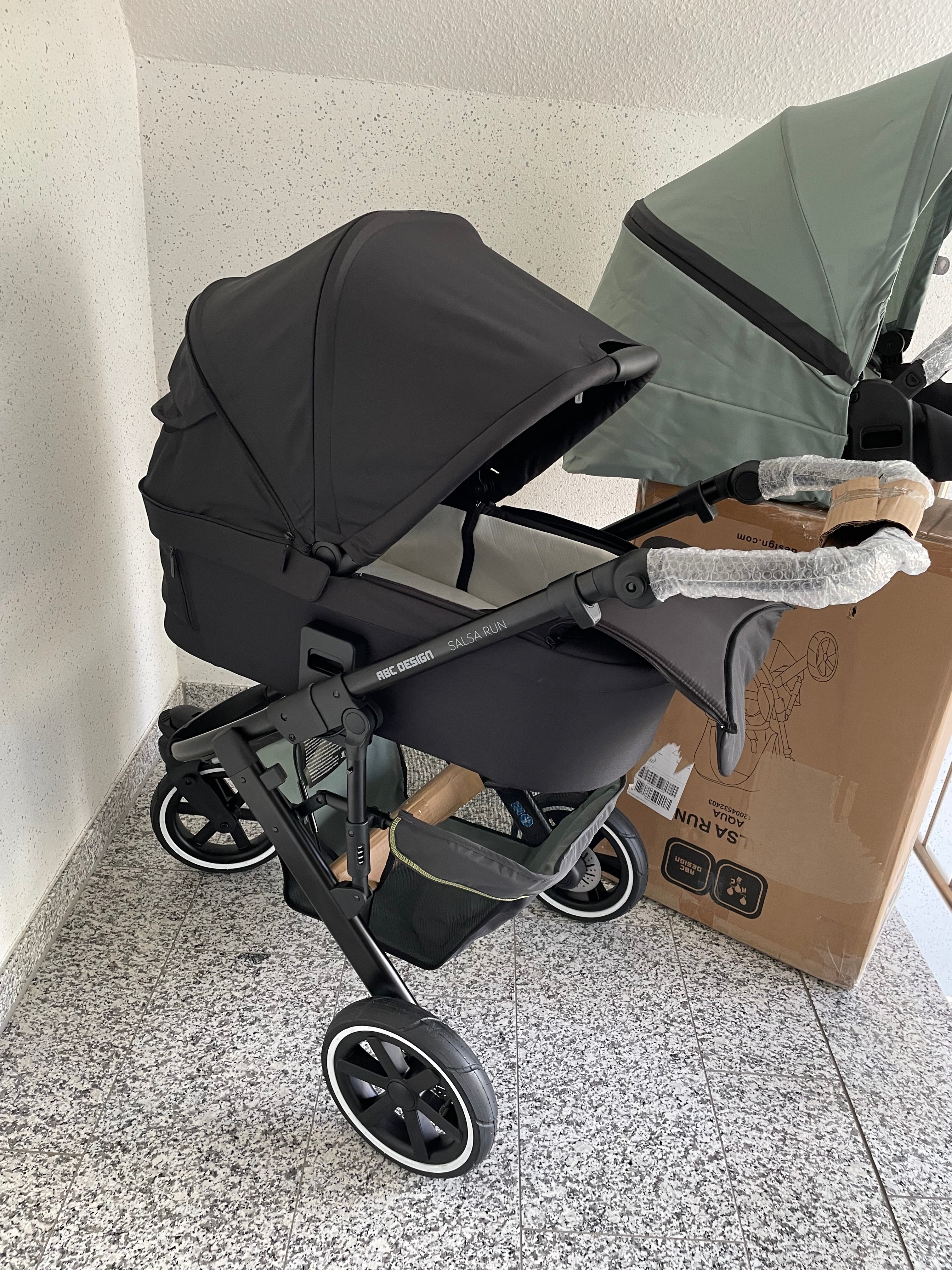 Abc design Salsa run aqua Kombikinderwagen inkl. Babywanne