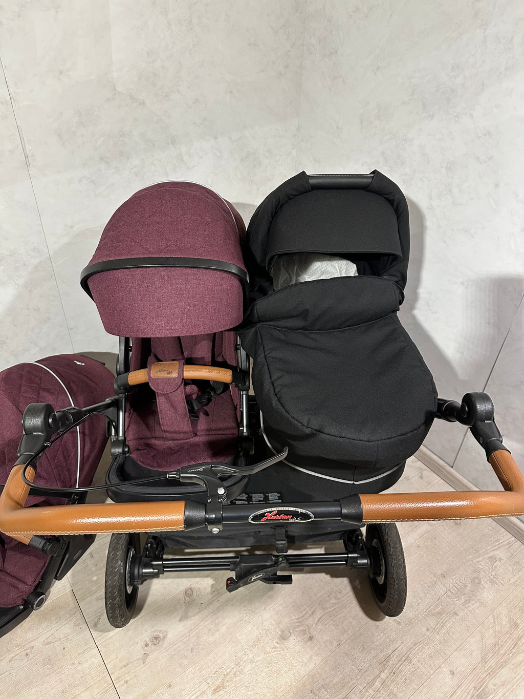 Hartan two select Zwillingskinderwagen 2 Sportsitze 1 Babywanne