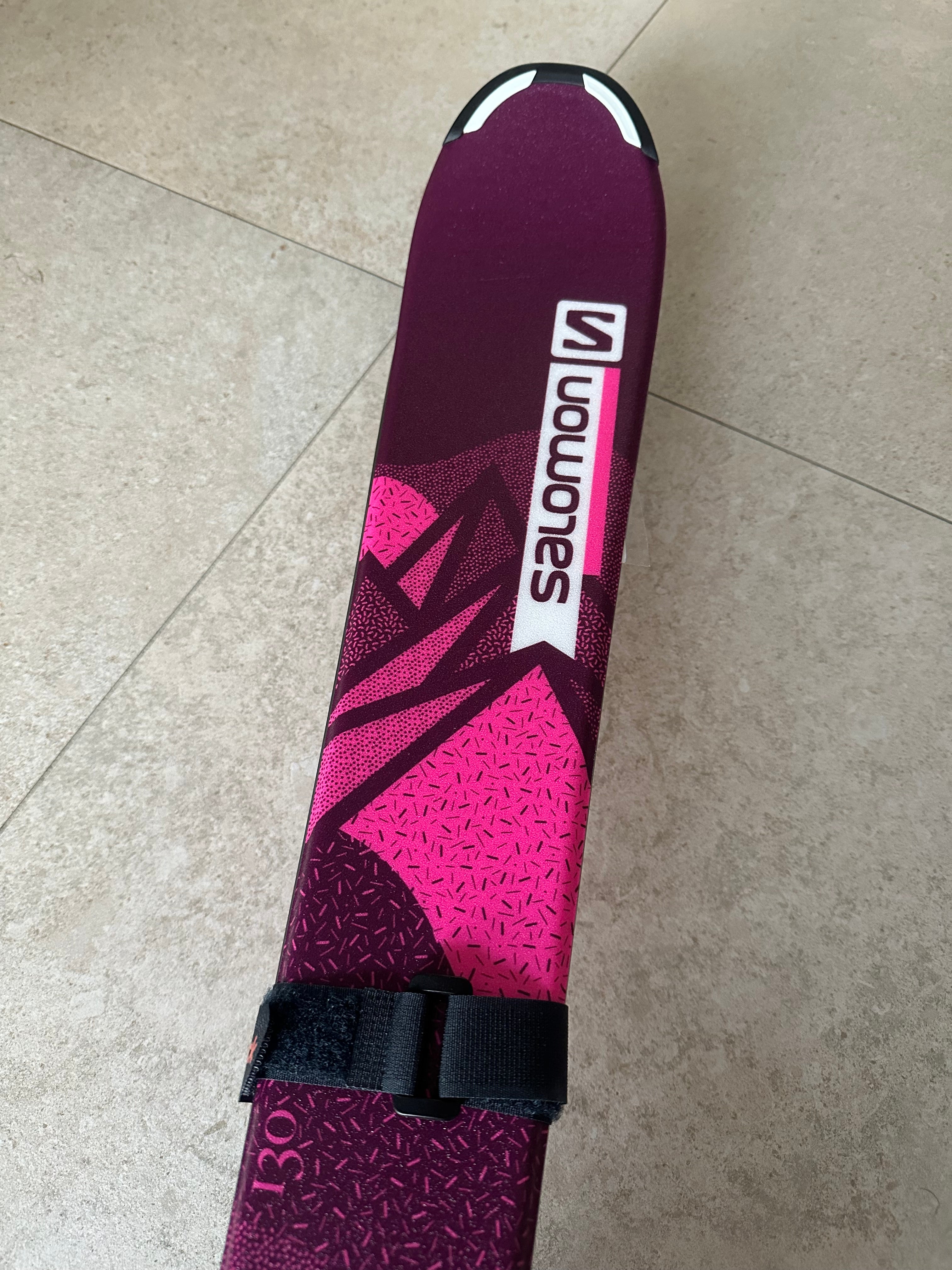 Salomon Lux JR 130cm Kinder-Ski mit Bindung – Leichter All-Mountain Ski für junge Fahrer