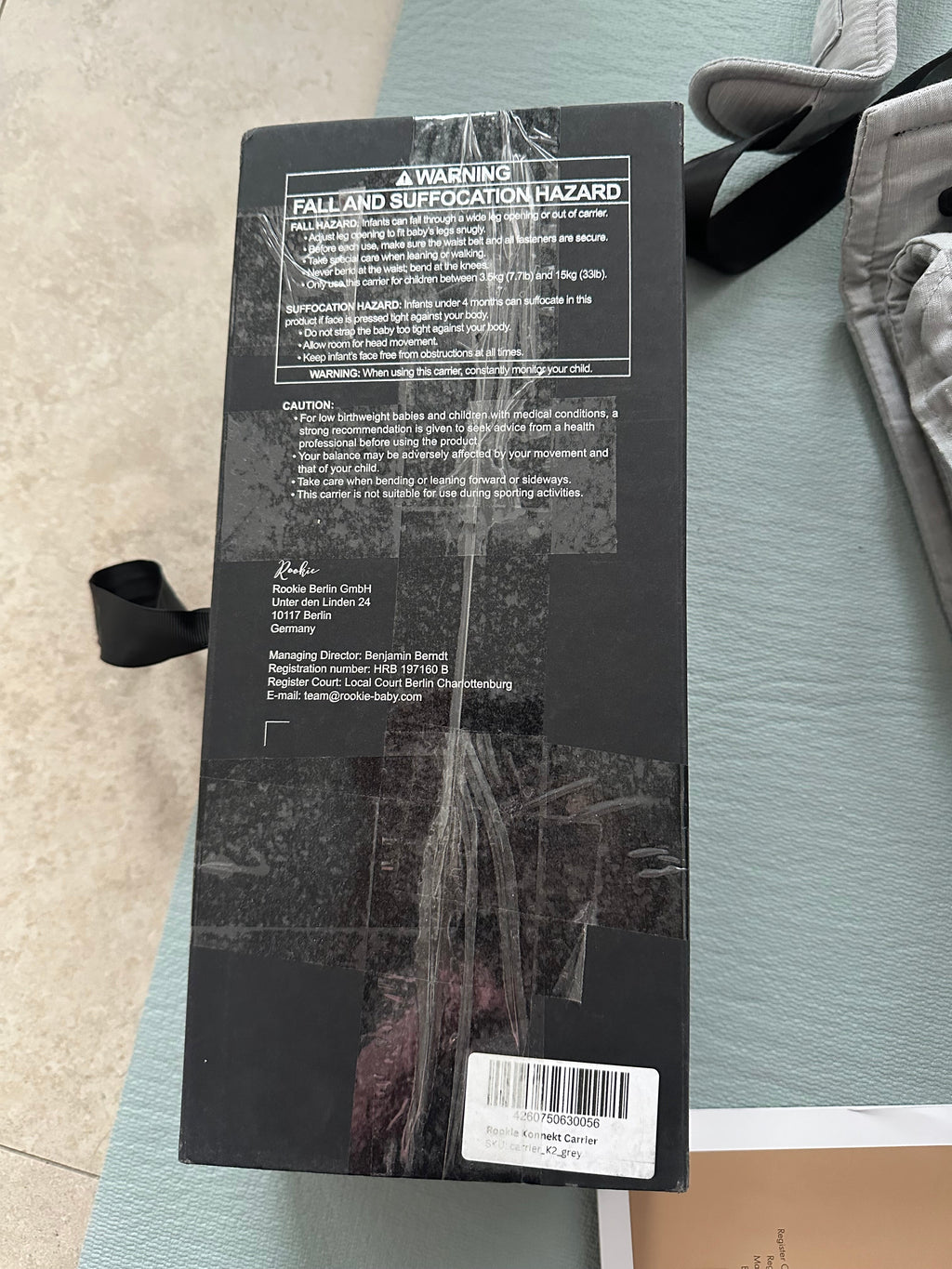 Rookie Konnekt Babytrage – Ergonomische Trage ab Geburt