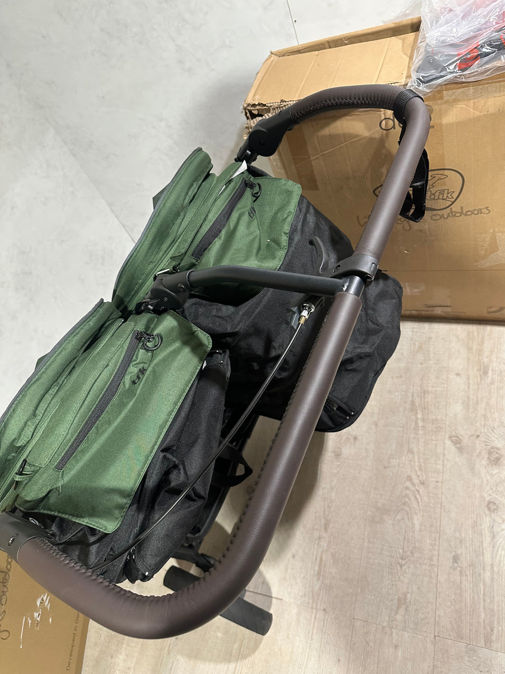 Tfk Duo 2 grün Zwillingswagen mit Sportsitzen