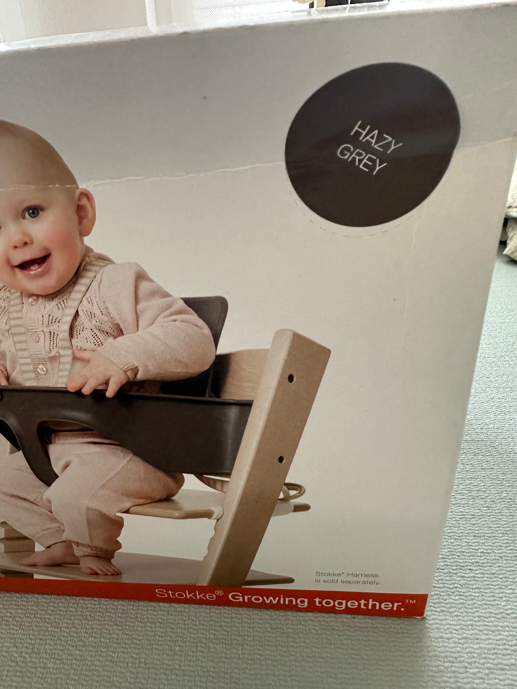 Stokke Tripp Trapp Baby Set² Storm Grey – Sicherer Sitzaufsatz für den Hochstuhl