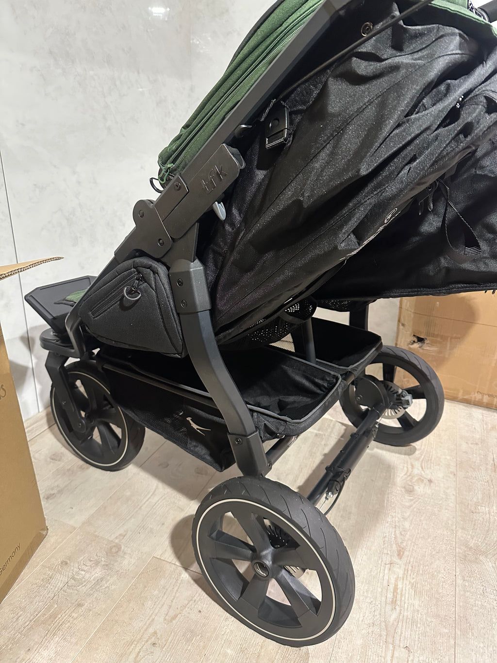 Tfk Duo 2 grün Zwillingswagen mit Sportsitzen