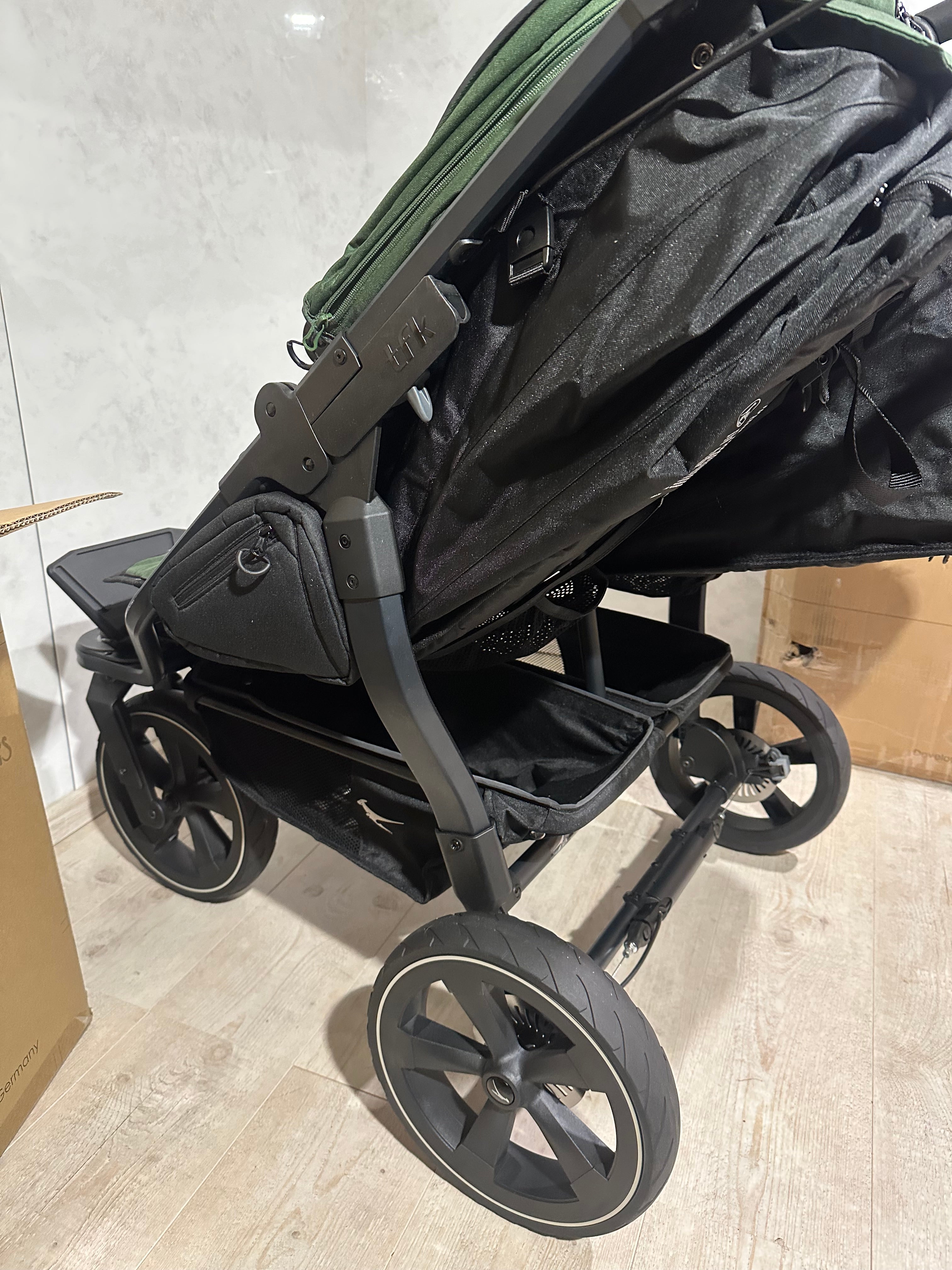 Tfk Duo 2 grün Zwillingswagen mit Sportsitzen