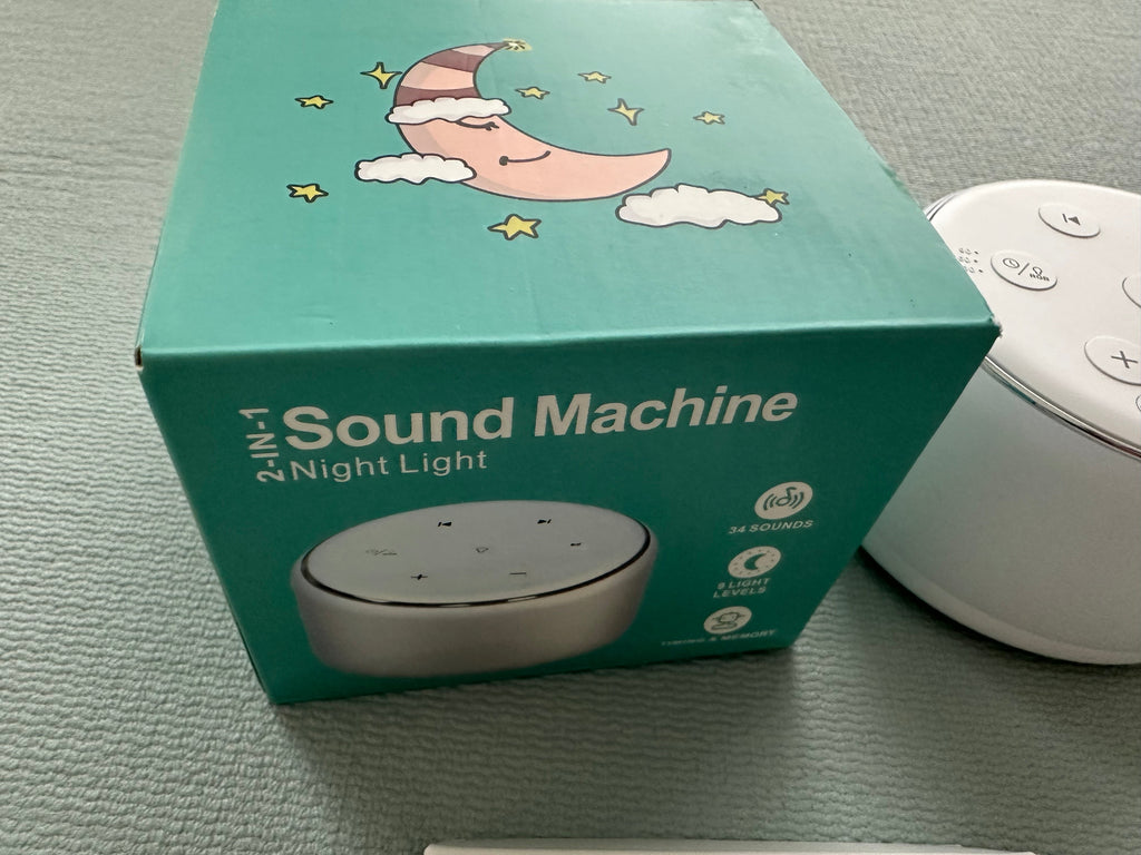 White Noise Maschine Baby Einschlafhilfe 34Sounds 9Farben Timer Weißes Rauschen