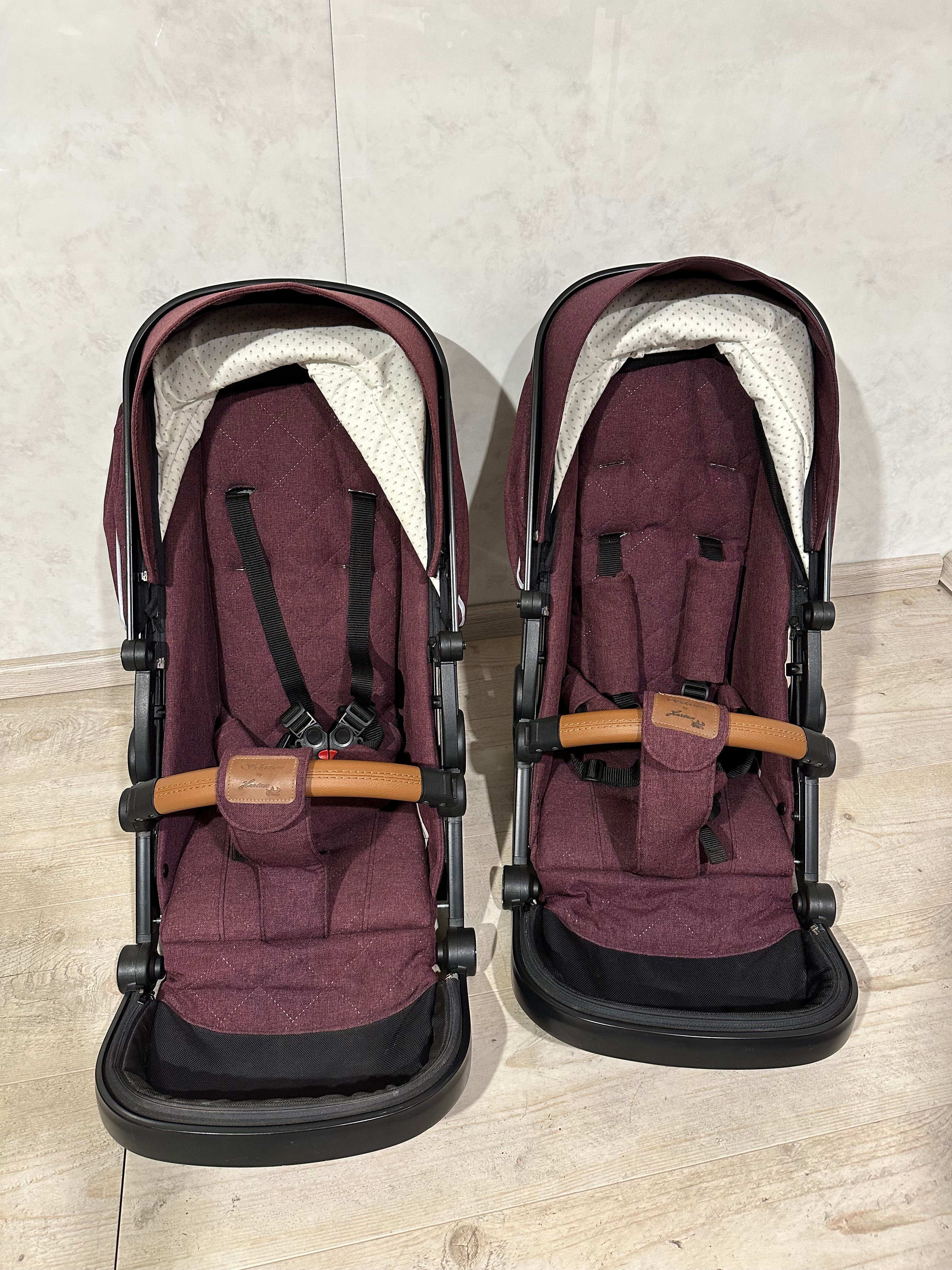 Hartan two select Zwillingskinderwagen 2 Sportsitze 1 Babywanne
