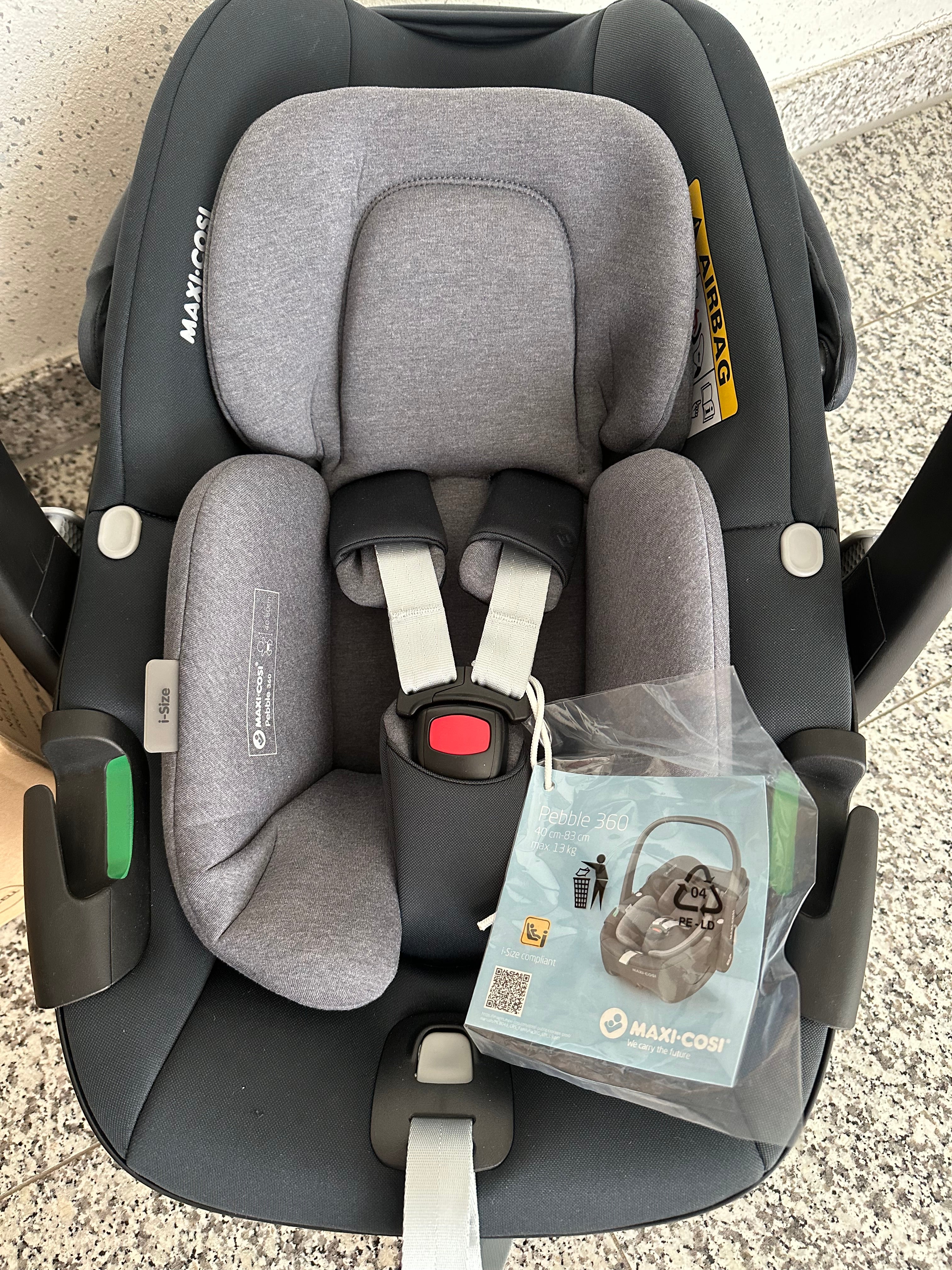 Maxi-Cosi Pebble 360 „Essential Graphite“ – Komfortable i-Size Babyschale ab Geburt