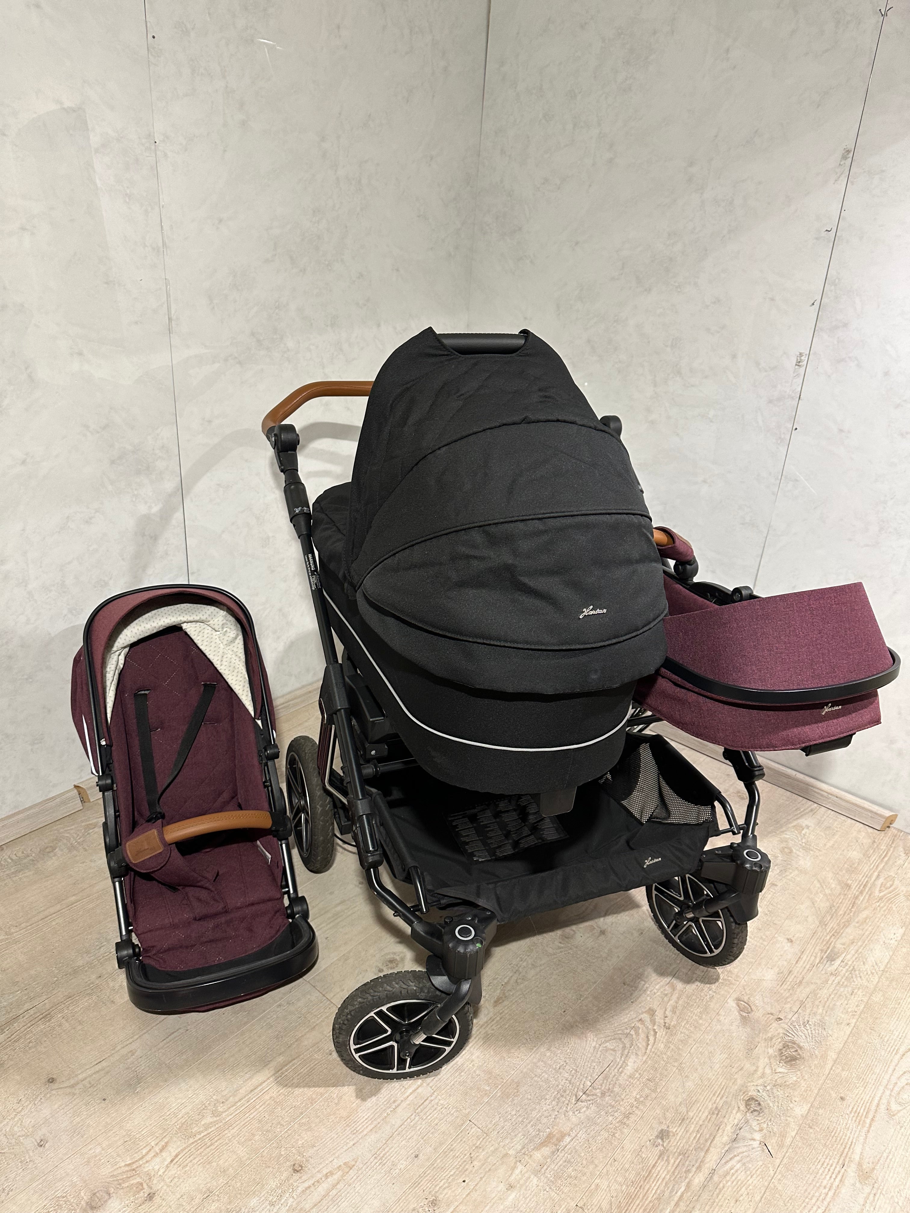 Hartan two select Zwillingskinderwagen 2 Sportsitze 1 Babywanne