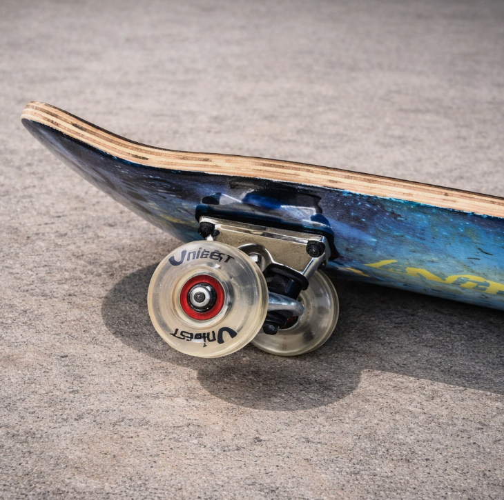 Skateboard UNIBEST 80 x 20 cm – Holzboard für Kinder mit 6 coolen Designs
