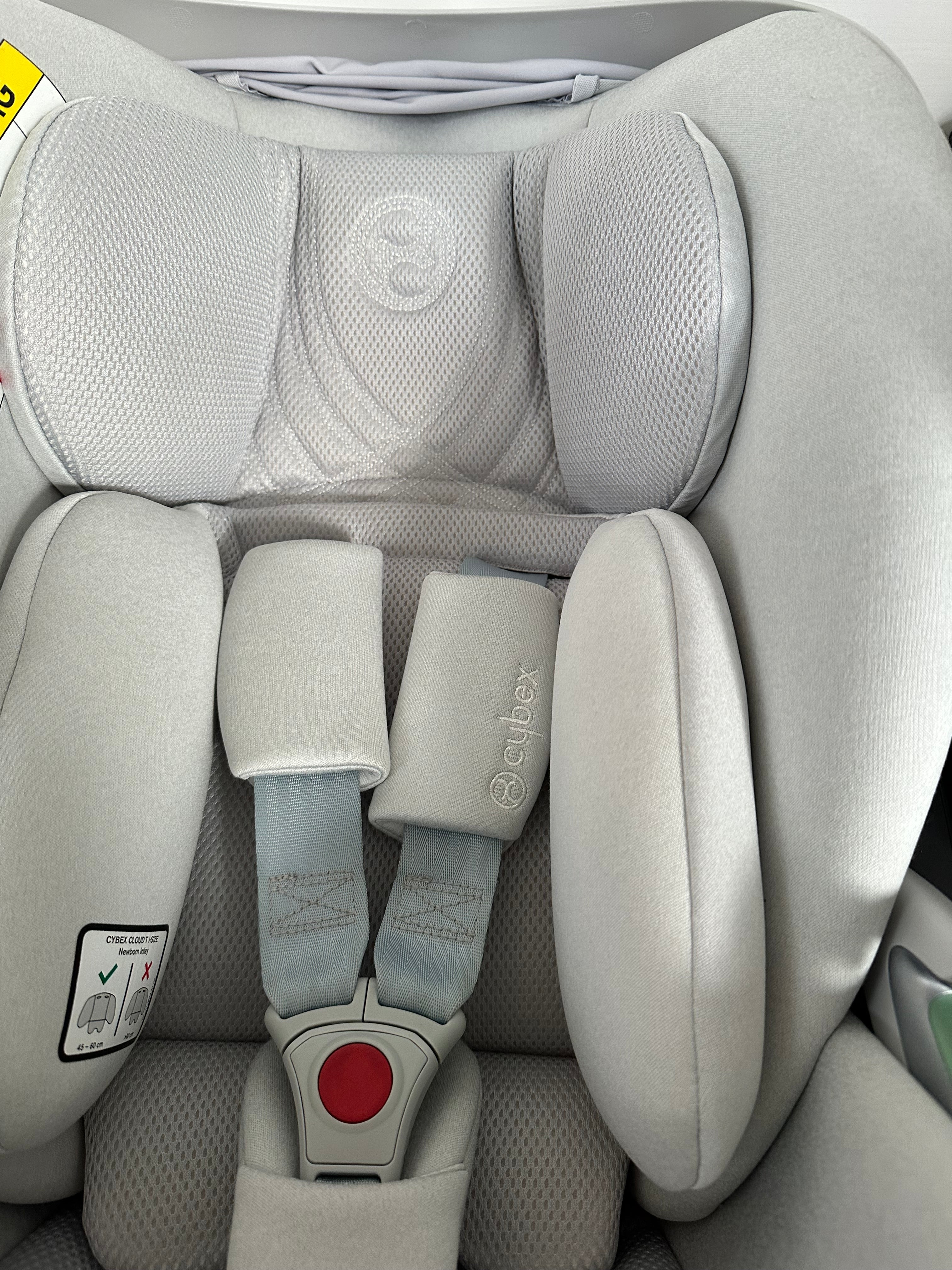 Cybex cloud T i-Size Platinum white plus - Babyschale mit Liegefunktion