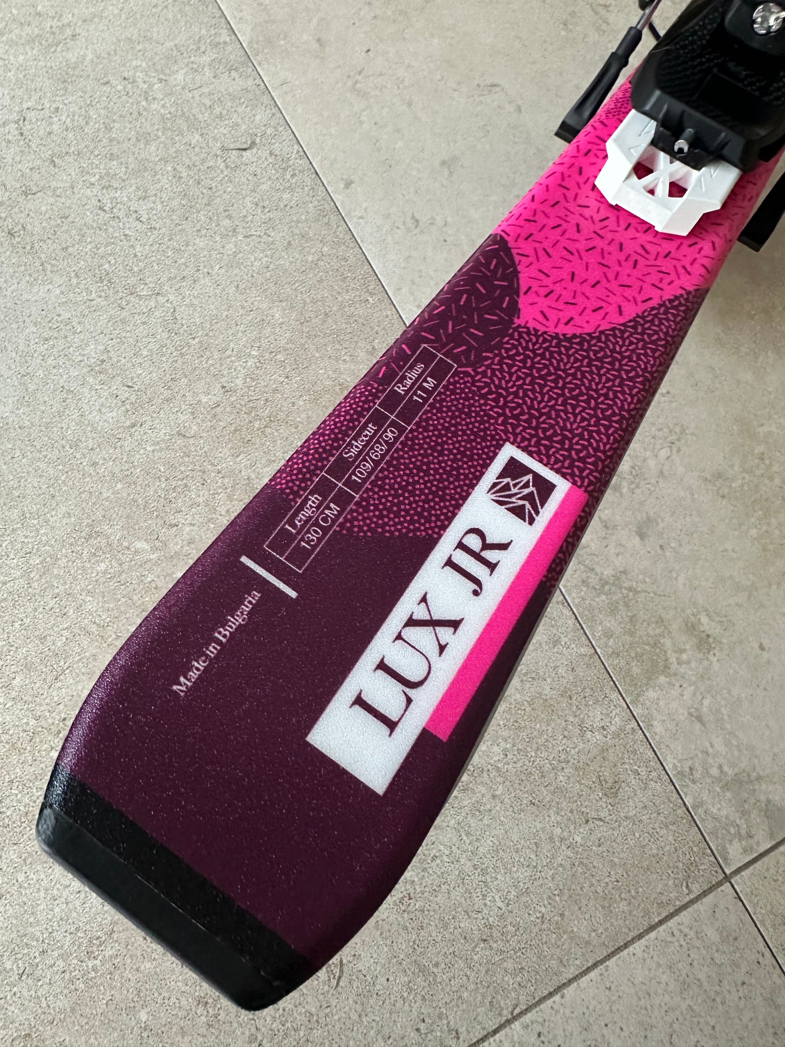 Salomon Lux JR 130cm Kinder-Ski mit Bindung – Leichter All-Mountain Ski für junge Fahrer