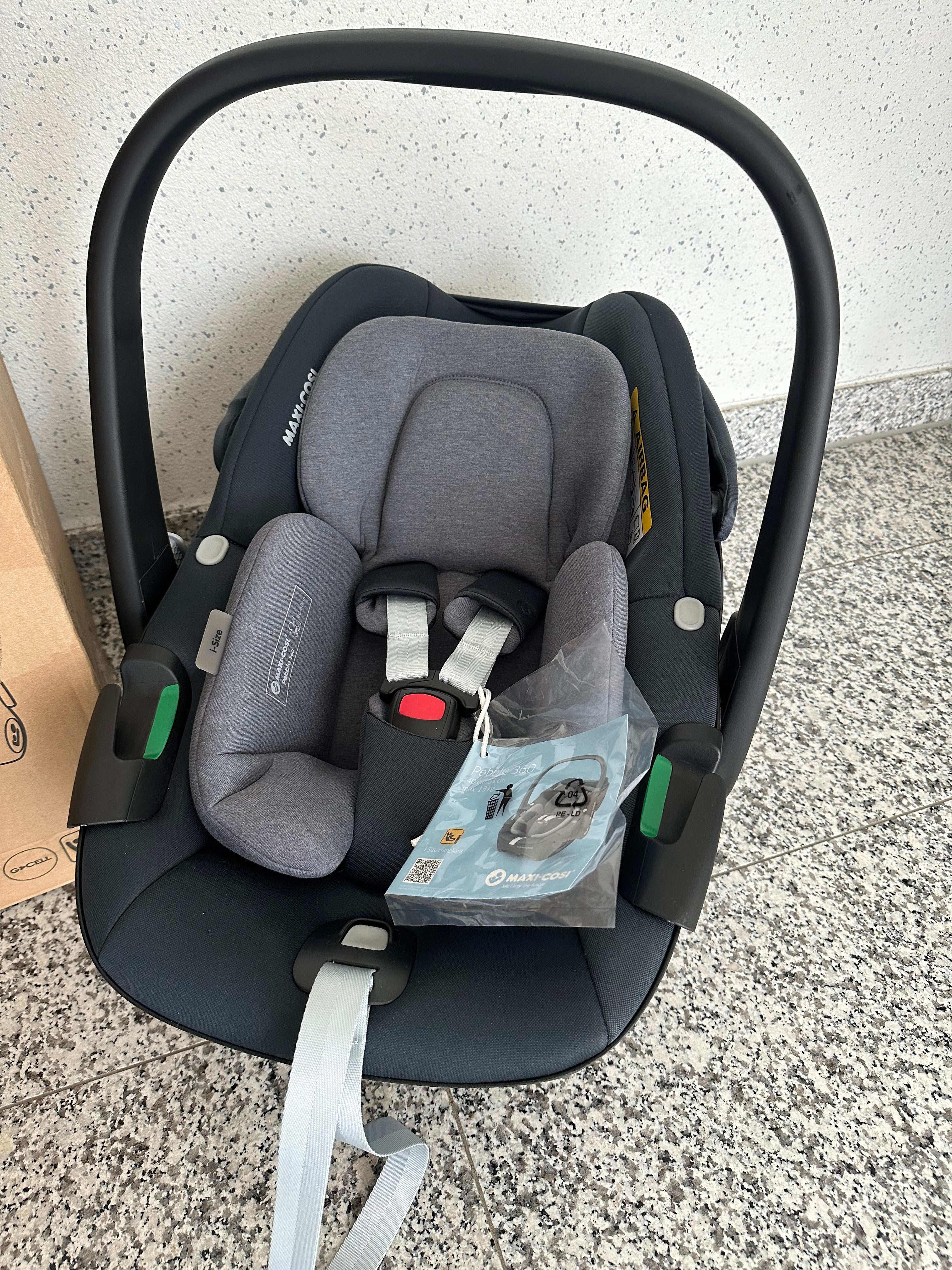 Maxi-Cosi Pebble 360 „Essential Graphite“ – Komfortable i-Size Babyschale ab Geburt