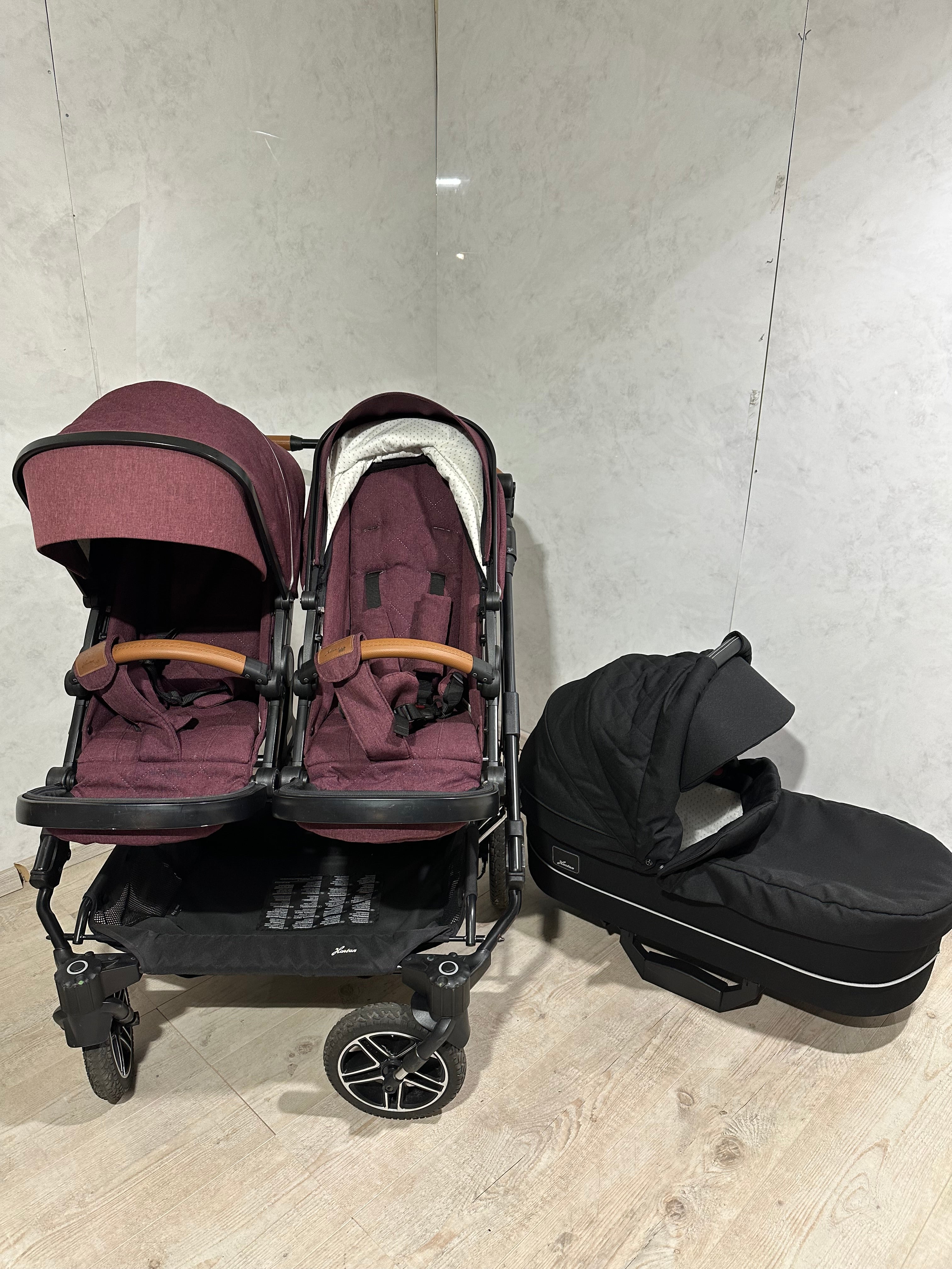 Hartan two select Zwillingskinderwagen 2 Sportsitze 1 Babywanne