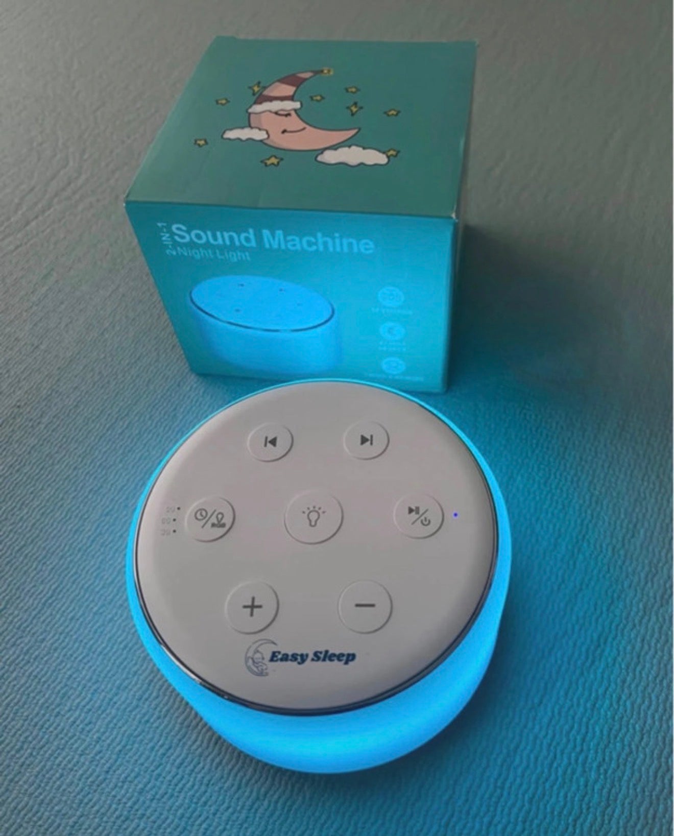 White Noise Maschine Baby Einschlafhilfe 34Sounds 9Farben Timer Weißes Rauschen
