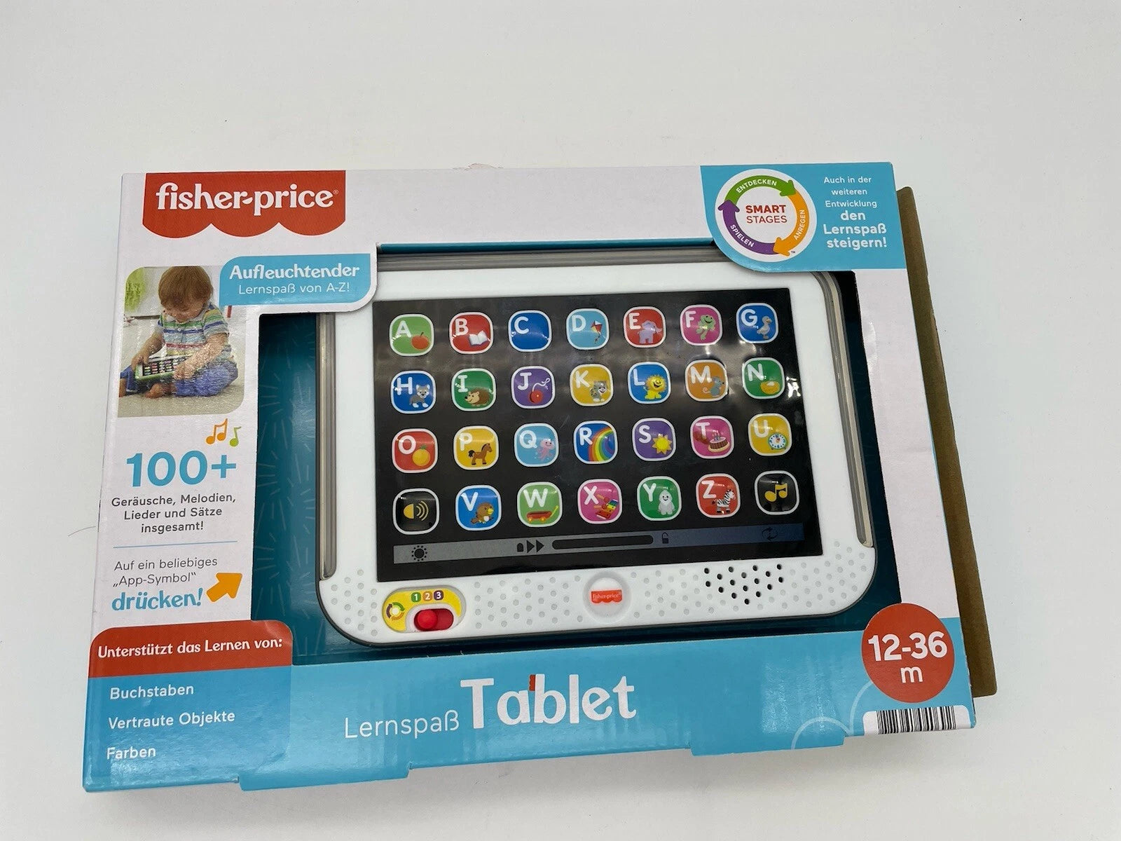 Fisher Price Tablet Spielzeug Kinder Lernspielzeug Lernen Lernspaß Pad Lernspiel