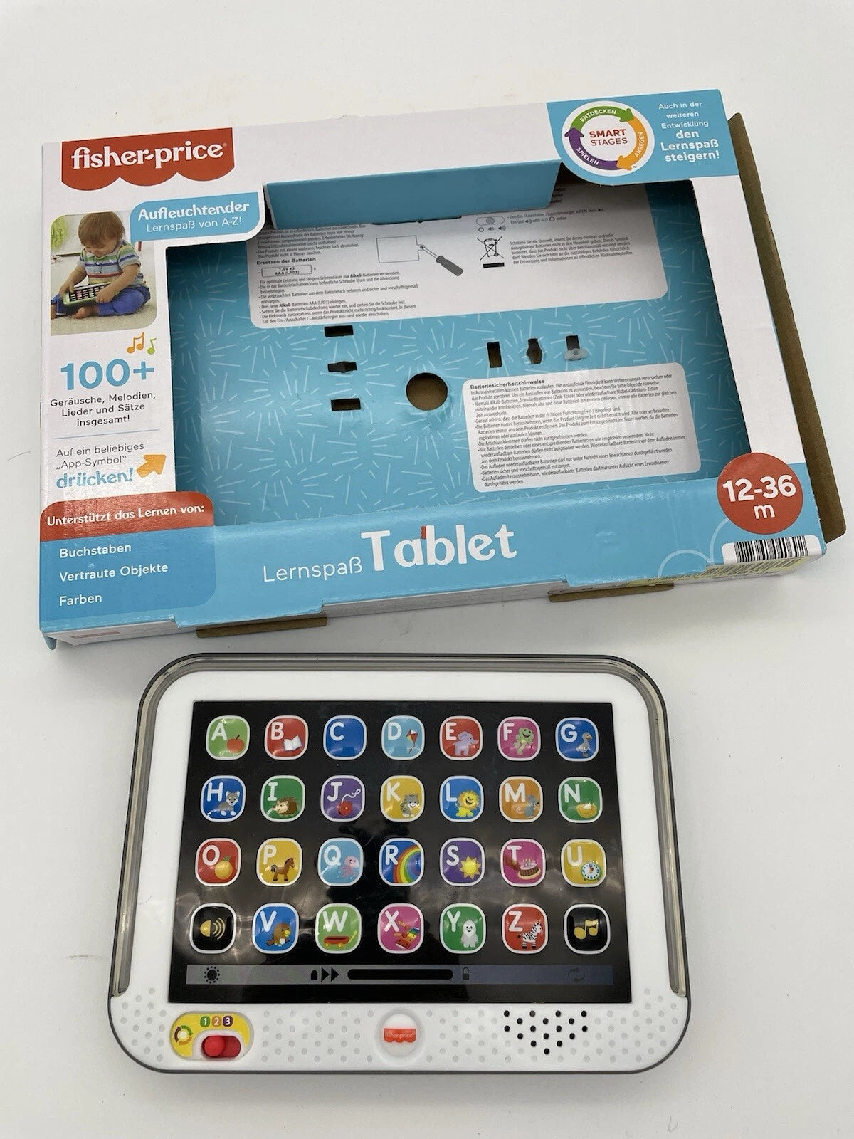 Fisher Price Tablet Spielzeug Kinder Lernspielzeug Lernen Lernspaß Pad Lernspiel