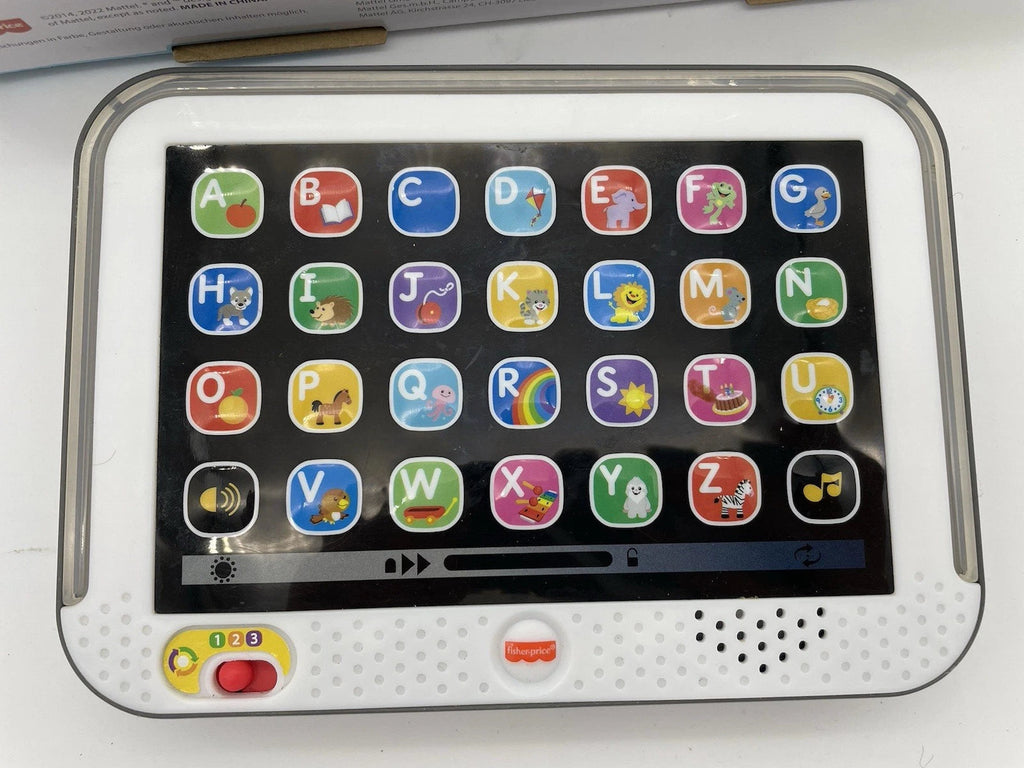 Fisher Price Tablet Spielzeug Kinder Lernspielzeug Lernen Lernspaß Pad Lernspiel