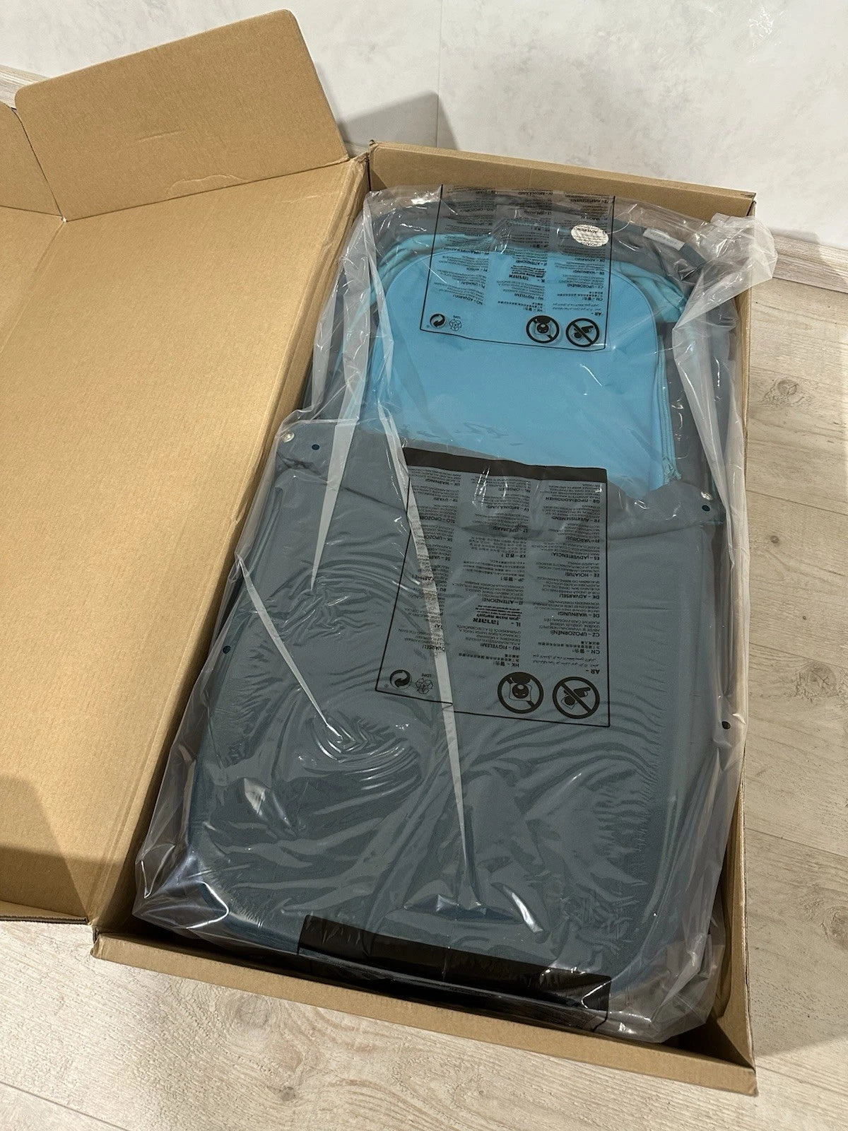 GB Maris Cot Babywanne kinderwagensufsatz Capri Blue - turquoise Türks