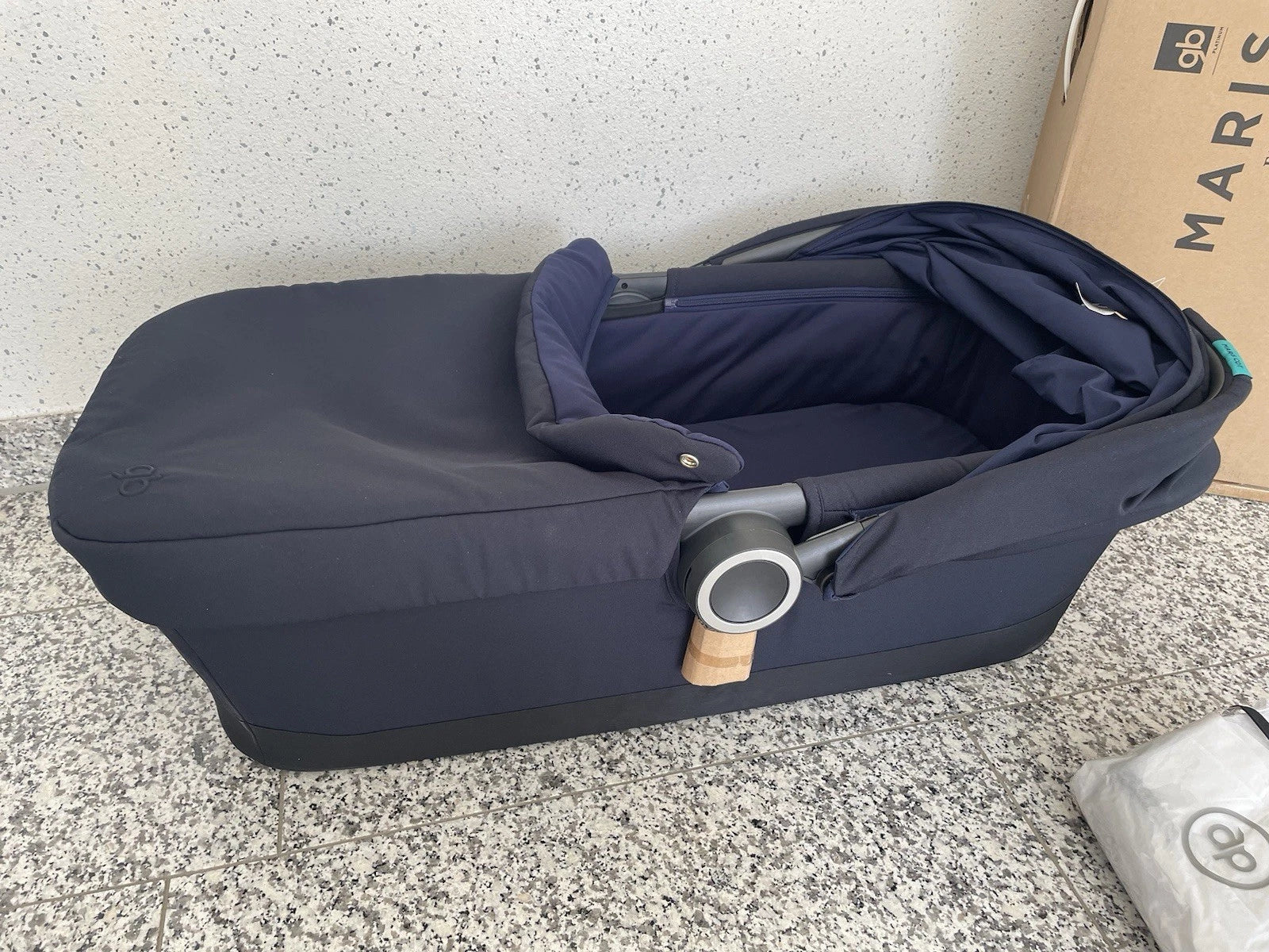 Kinderwagenaufsatz Cot Maris Sea Port Blue Babywanne GB