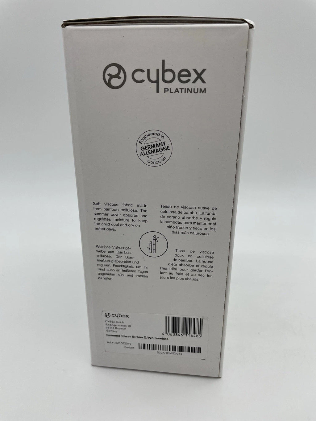 Cybex Sommerbezug für Sirona Z / Z2 / T i-Size – Atmungsaktiver Schonbezug