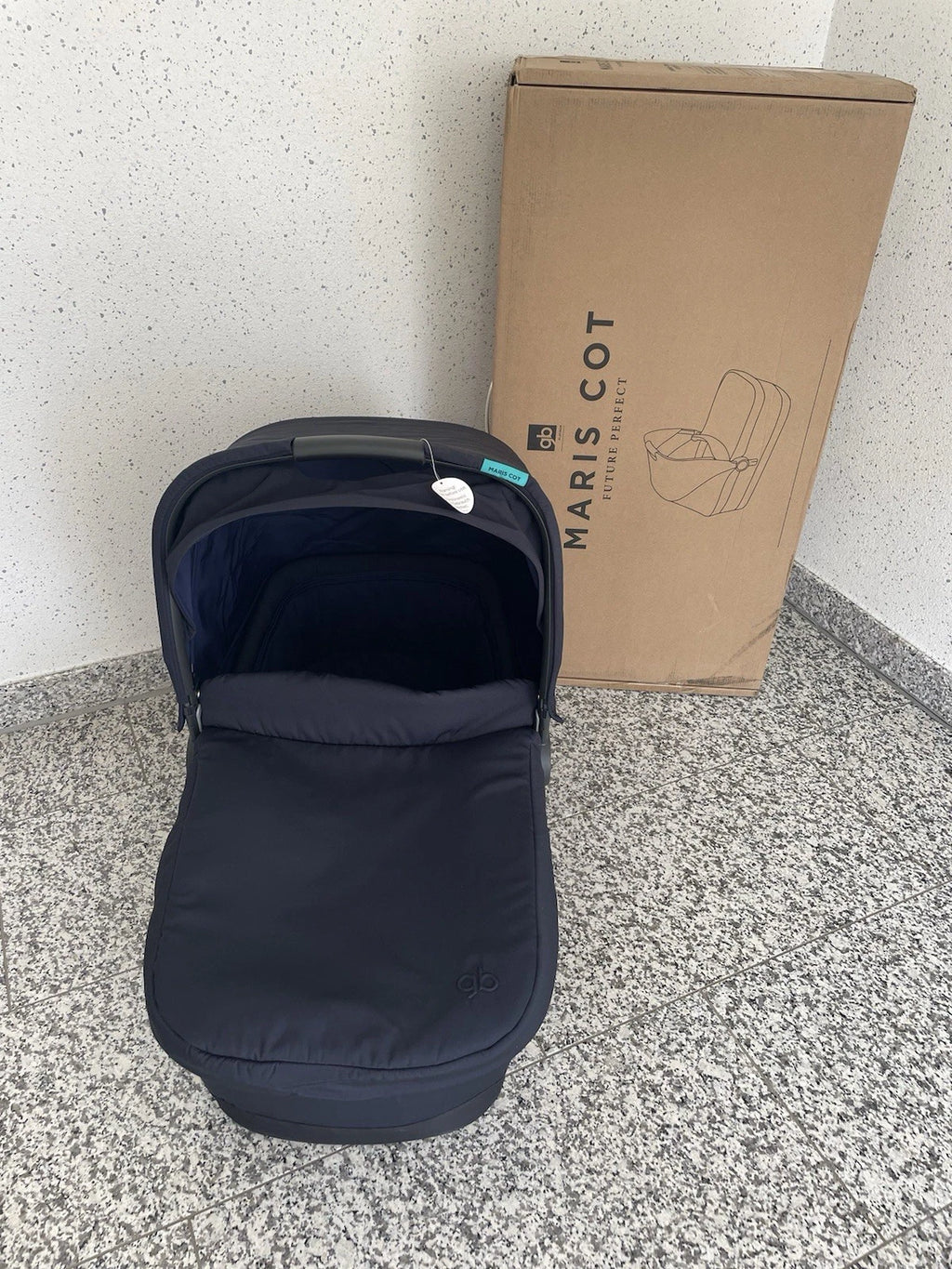 Kinderwagenaufsatz Cot Maris Sea Port Blue Babywanne GB