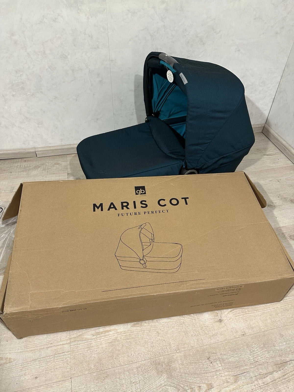 GB Maris Cot Babywanne kinderwagensufsatz Capri Blue - turquoise Türks